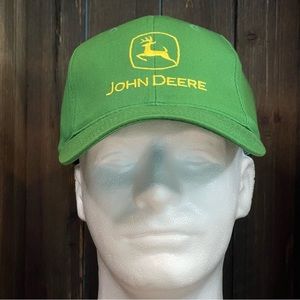 Mens Vintage John Deere Green MPC Baseball Snapback Hat Cap NWOT